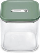 Caraway 2.5qt Glass Airtight Food Storage Container with Lid – Non-Toxic, BPA-Free Kitchen Storage Container – Stackable, Space-Saving Airtight Container for Dry Goods and More - Sage by CozyNest Decor