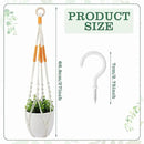 Augshy 27inch Macrame Plant Hanger, 2 Packs Plant Hangers with Hooks, Hanging Planter for Indoor Plants Decorative Macrame Pot Hanger for Home Decor by GreenHaven Gardens