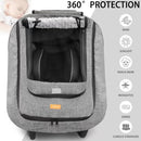 Waterproof Baby Car Seat Cover，Cold Weather Carseat Cover for Babies,Infant Car Seat Cover Canopy for Boy Girls,Windproof Car Seat Canopy for Boys & Girls, Keeps Babies Warm and Cozy by TinyTreasures Baby Boutique