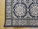 4x6 Power-Loomed Rug Dark Navy Blue & Ivory Oriental Carpet Nice