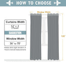 ChrisDowa Blackout Curtains 120 Inches Long 2 Panels Set for Living Room, Grommet Thermal Insulated Room Darkening Curtains for Bedroom (Navy Blue, 52 x 120 Inch) by CozyNest Decor