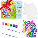 TOYLI Unicorn Painting Kit for Kids, Art Set, DIY Project, Stepping Stone Kit, Includes 2 Brushes and 6 Paints, Mess-Free Arts and Crafts by TinyTreasures Baby Boutique