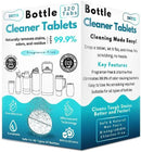 120-pcs Water Bottle Cleaner Tablets, Chlorine-free, Water Bottle cleaner, Tumbler washer and Glass bottle cleaner Removes stubborn stains and Freshens glass bottles and utensils by CozyNest Decor