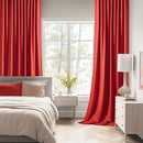 MIULEE Red Back Tab Blackout Curtains 90 Inches Long 2 Panels Set for Living Room Bedroom Privacy, Rod Pocket/Pinch Pleat Thermal Insulated Room Darkening Pleated Light Blocking Drapes by TinyTreasures Baby Boutique