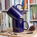 30oz Super Large Ceramic Coffee Mugs Large Handles Set of 2 (Cobalto) by CozyNest Decor
