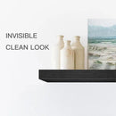 QEEIG Floating Shelves for Wall Bathroom Shelf Bedroom Kitchen Living Room Farmhouse Small Book Shelf 16 inch Set of 2, Black (015-B2) by CozyNest Decor