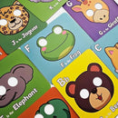 26 PCS Alphabet ABC Flash Cards with Animal Masks, Alphabet mask Cards, Giant Letter ABC Animal Faces Flash Learning Flashcards, Interactive Education Games, Learn Letters (Multicolor, 1Pcs) by TinyTreasures Baby Boutique