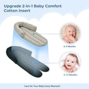 COOLBEBE Upgraded 2-in-1 Babybody Supports for Newborn Infant - Extra Soft Breathable Car Seat Insert Cushion Pad, Perfect for Carseat, Stroller, Swing, Bouncer Black by TinyTreasures Baby Boutique