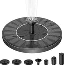 Solar Fountain Pump for Bird Bath, 1.4W Water Fountain with 6 Nozzles Solar Powered Fountain Pump for Bird Bath, Garden, Pond, Pool, Outdoor by GreenHaven Gardens