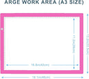 LitEnergy A3 LED Copy Board Light Tracing Box, Ultra-Thin Adjustable USB Power Artcraft LED Trace Light Pad for Tattoo Drawing, Streaming, Sketching, Animation, Stenciling (Pink) by TinyTreasures Baby Boutique