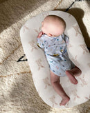 Little Jump Cotton Muslin Baby Lounger Covers, 2 Pack, Soft Removable Slipcovers for Newborn Infant Lounger, for Girls Boys (Bunny) by TinyTreasures Baby Boutique