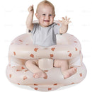 Baby Inflatable Seat with Guardrails for 3-36 Months, Built-in Air Pump, Summer Toddler Chair for Sitting Up, Floor Seater with Back Support by TinyTreasures Baby Boutique