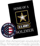 Army Soldier Dorm Decor Banner Wall Art Flag Pole Patio Lawn Garden Room Decorations Indoor Outdoor Tapestry Yard Signs Armed Forces American Military Veteran Retire Official Made In USA by GreenHaven Gardens