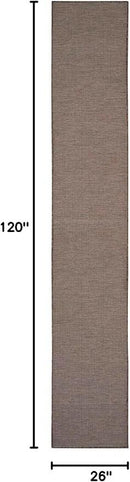 Nourison Home Positano 10' Runner Natural Fabric Modern Area Rug (10' Runner) by CozyNest Decor
