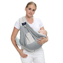 CUBY Mesh Baby Sling Carrier, Breathable Lightweight Baby Wraps Sling with Adjustable Strap- Easy to Wearing Soft Front Facing Baby Slings for Newborn Infant Toddler Carry Up to 40lbs(Gray Mesh) by TinyTreasures Baby Boutique