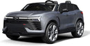 Jojoka Baby Car 24V 2-Seater SUV Licensed Chevrolet Blazer Ride On Toy w/Parent Remote Control,4xSpring Suspension, Wireless Music, Electric Vehicle Car for Kids Ages 3-8,Gray by TinyTreasures Baby Boutique