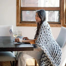 Nuzzie Chunky Knit Weighted Blanket - Breathable, Cooling, Hand Made Knit Throw Blanket for Sleep - Machine Washable, Stylish Decor Design (Misty Grey, Queen | 22lbs | 60"x80") by CozyNest Decor