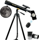 SpectrumOI Telescope for Kids & Adults - Astronomy Gift, 60mm Aperture Refractor with Carry Bag & Phone Holder by TinyTreasures Baby Boutique