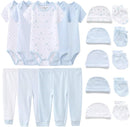 Kiddiezoom Unisex Baby Layette Essentials Giftset Clothing Set 19-Piece For Newborn Baby by TinyTreasures Baby Boutique