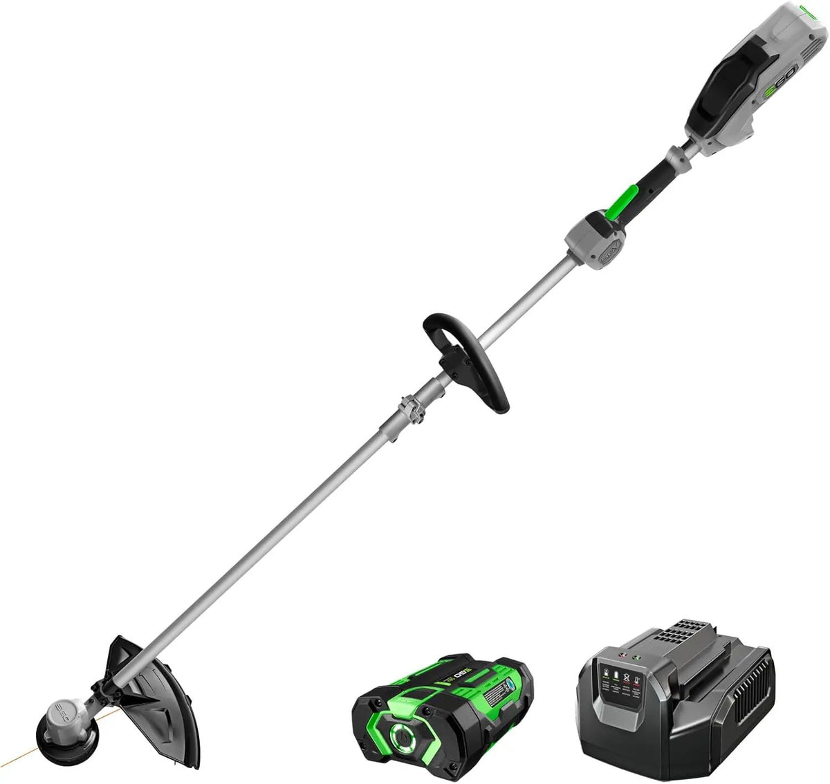 EGO POWER+ String Trimmer, Battery Powered, 15" Trimmer for Weeds and Grass with Rapid Reload, Split Shaft, Includes 56V 2.5Ah Battery and Charger - ST1502SA