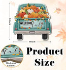 Welcome Fall Wood Hanging Truck Decoration, Autumn Wooden Signs, Rustic Thanksgiving Decoration, Home Interior And Exterior Decor, Autumn Harvest Thanksgiving Home Decor by CozyNest Decor