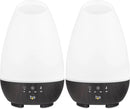 HealthSmart Essential Oil Diffuser, Cool Mist Humidifier and Aromatherapy Diffuser, FSA HSA Eligible with 500ML Tank for Large Rooms, Adjustable Timer, Mist Mode and 7 LED Light Colors, (Pack of 2) by TinyTreasures Baby Boutique