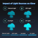 FLASHFORGE Rapid PLA Filament 1.75mm Luminous Blue, 500mm/s High Speed Printing, Glow in The Dark 3D Printer Filament 1kg Spool, Dimensional Accuracy +/- 0.02mm, Brilliant, Long-Lasting Glow by TinyTreasures Baby Boutique