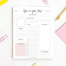 Boost Productivity with Undated Daily Planner - 50 Tear-Off Sheets - Goal Setting, Tasks & Notes - Organization & To-Do List (8.5 x 11) by CozyNest Decor