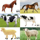 Farm Animal Figurines, Realistic Plastic Animals Toys with Fences Building Blocks, Farm Figures Playset Educational Birthday Gift for Kids & Toddlers, 53 PCS by GreenHaven Gardens