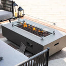 Westwood 50” Propane Fire Pit Smokeless Firepit Converts to Outdoor Gas Fire Pit for Outside Patio Firepit Table Includes Windscreen Rain & Tank Cover Lava Rocks Lid CSA Certified by GreenHaven Gardens