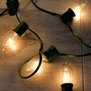 C9 Clear Christmas String Lights 25Ft C9 Outdoor Lights String with 26 Clear Bulbs, Hanging Christmas Roofline Light Patio Lights for Outdoor Decor 7 Watt C9/E17 Intermediate Base-Green Wire by GreenHaven Gardens