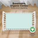KeaBabies 2-Pack Organic Crib Sheets for Boys, Girls - 52x28 Fitted Crib Mattress Sheet Neutral, Breathable Jersey Cotton Cover for Baby Bed, Toddler Mattress, Soft & Cute Prints (Pastel) by TinyTreasures Baby Boutique