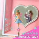 Musical Fairy Jewelry Box for Girls - Kids Music Box with Spinning Fairy and Mirror, Princess Gifts for Little Girls, Jewelry Boxes, Childrens Birthday Gift - Ages 3-10, Pink by TinyTreasures Baby Boutique
