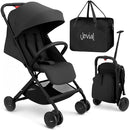Jovial Lightweight Travel Baby Stroller - One-Hand Folding Compact Stroller with Multi-Position Reclining System - Retractable Sun Canopy, Extra-Large Storage Basket - Includes Airplane Storage Bag by TinyTreasures Baby Boutique