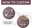 Sympathy Wind Chimes Personalized, Love Doves Wind Chimes for Loss of Loved Dad/Mom, Memorial Gifts Wind Chime for Funeral, in Loving Memory of Husband/Wife, Garden Outdoor Decor (36inch) by CozyNest Decor