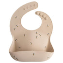 mushie Silicone Baby Bib | Adjustable Fit Waterproof Bibs (Bees) by TinyTreasures Baby Boutique