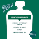 Serenity Kids 6+ Months Veggie Puree Baby Food Pouches - USDA Organic No Added Sugar - Butternut Squash & Spinach Blend - BPA & Allergen Free - 3.5 Oz, 6 Pack by TinyTreasures Baby Boutique