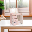 Vlando Musical Jewelry Box with Spinning Ballerina, Girls’ Jewelry Organizer for Necklaces Rings and Hair Accessories, Gift for Girls and Kids, Pink by TinyTreasures Baby Boutique