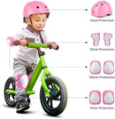 DaCool Kids Bike Helmet Set Skateboard Knee Pads - Kids Helmet Elbow Pads Wrist Guards Adjustable for 3~10yrs Girl Boy Kids Protective Gear Set for Sport Cycling Bike Roller Skating Scooter by TinyTreasures Baby Boutique