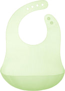 Olababy Fold N Go Silicone Baby Bib w Travel Case | Lightweight Design Eases Pressure Bruising for Infants & Toddlers by TinyTreasures Baby Boutique