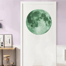 Quanhaigou Glow in The Dark Wall or Ceiling Moon Stickers – Green Luminous Big Moon Wall Stickers DIY Decor for Kid Room by CozyNest Decor