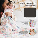 Copper Pearl Jumbo 3-Layer Baby Blanket: Soft Baby Quilts for Boys and Girls | Breathable, Cozy, Toddler Blanket | Baby Quilt for Newborns | 46x46 Premium Polyester/Rayon | Clementine by CozyNest Decor