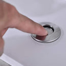 Garbage Disposal SinkTop Air Switch Kit with Long Button,Brass Made Cover,Brushed Nickel by CozyNest Decor