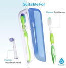 Pursonic Portable UV Toothbrush Sanitizer Case - Travel Toothbrush Sanitizer and Holder - for Electric and Manual Brush Heads with UV Light & Auto Shut Off Timer (2 Pack) by CozyNest Decor