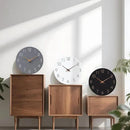Mosewa 12 Inch Black Wall Clock Battery Operated Silent Non Ticking Modern Simple Minimalist Decorative for Kitchen Bedroom Home Office Bathroom Living Room by CozyNest Decor