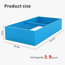 HDPE Raised Garden Bed 47.24 * 24.4 * 9.65 in,Vegetable Planter Bed Outdoor,Elevated Horticulture Planter Bed,Waterproof,Rot-Resistant and Non-Cracking Above Ground Garden Bed(Pacific Blue) by GreenHaven Gardens