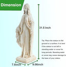 Virgin Mary Statue, Outdoor Garden Religious Decorations, Outdoor Mother Mary Statue, Garden Sculptures & Statues for Home Yard Patio Lawn Deck Hallway by GreenHaven Gardens