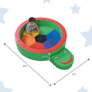 Children's Factory Turtle Hollow Play Yard, Soft Toddler Indoor Playground for Daycare, Preschool, 59" x 44" x 9.5" by TinyTreasures Baby Boutique