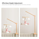 HI BABY MONMENT Crib Mobile Arm - Baby Mobile Hanger with 360° Vertical Adjustment, Stabilizing Attachment for Added Safety, Mobile Arm for Crib, Sturdy & Secure Design for Nursery Mobile by TinyTreasures Baby Boutique