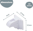MATANA 20 Pack Magnetic Cabinet Locks Baby Proofing (20 Locks + 4 Keys) Adhesive Easy Installation, No Drilling Child Proof Cabinet Locks Magnetic Drawer Locks by TinyTreasures Baby Boutique